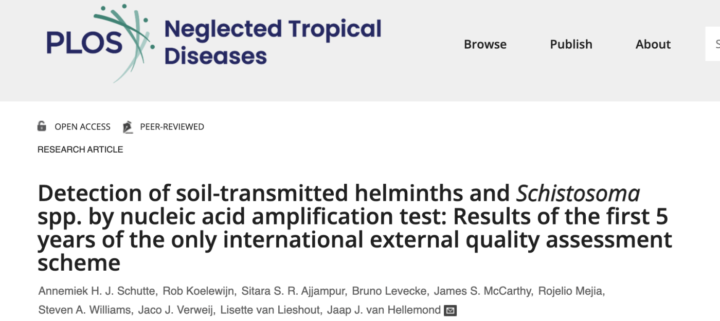 Detection of soil-transmitted helminths and Schistosoma spp. by nucleic acid amplification test: Results of the first 5 years of the only international external quality assessment scheme