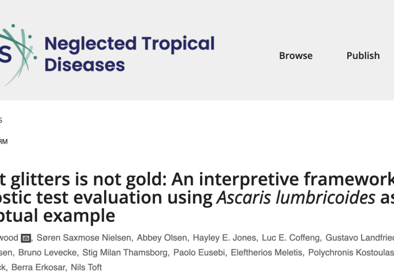 All that glitters is not gold: An interpretive framework for diagnostic test evaluation using Ascaris lumbricoides as a conceptual example
